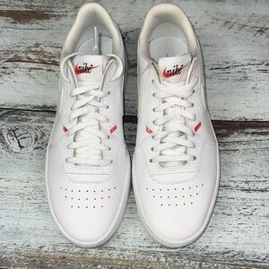 NWOT Nike Womens Court Blanc Casual Sneaker White/Red Size 7